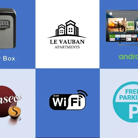 Apartmán Le Vauban - 2 Chambres, Salon, Cuisine Equipee, Parking Et Wifi Gratuit Mylhúzy